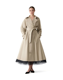 A-Line Trench Coat | Stone