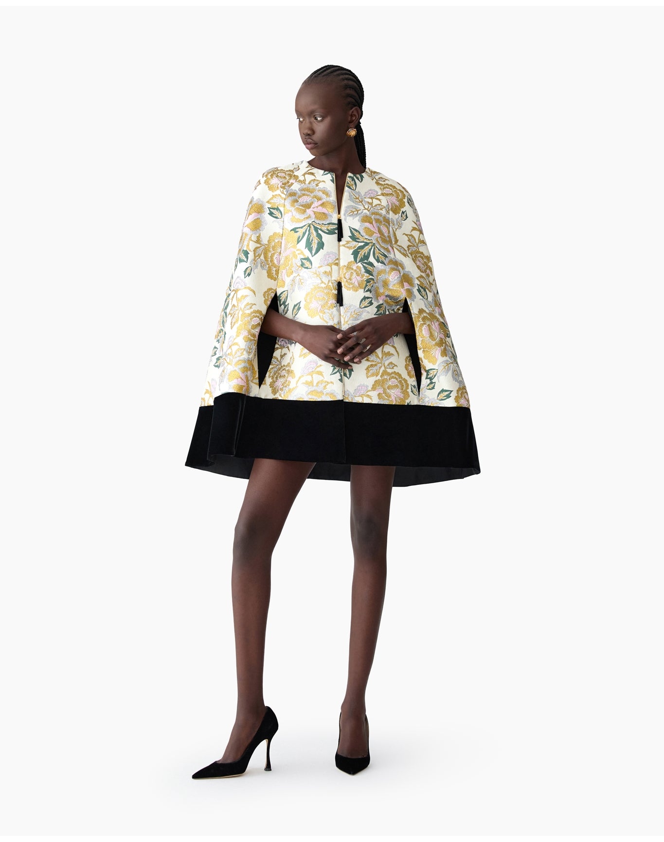 Mini Cape | Ivory Multi