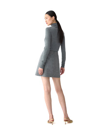Mini Skirt | Melange Grey