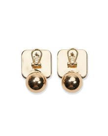 Resin Arty Stud Earrings | Black Multi