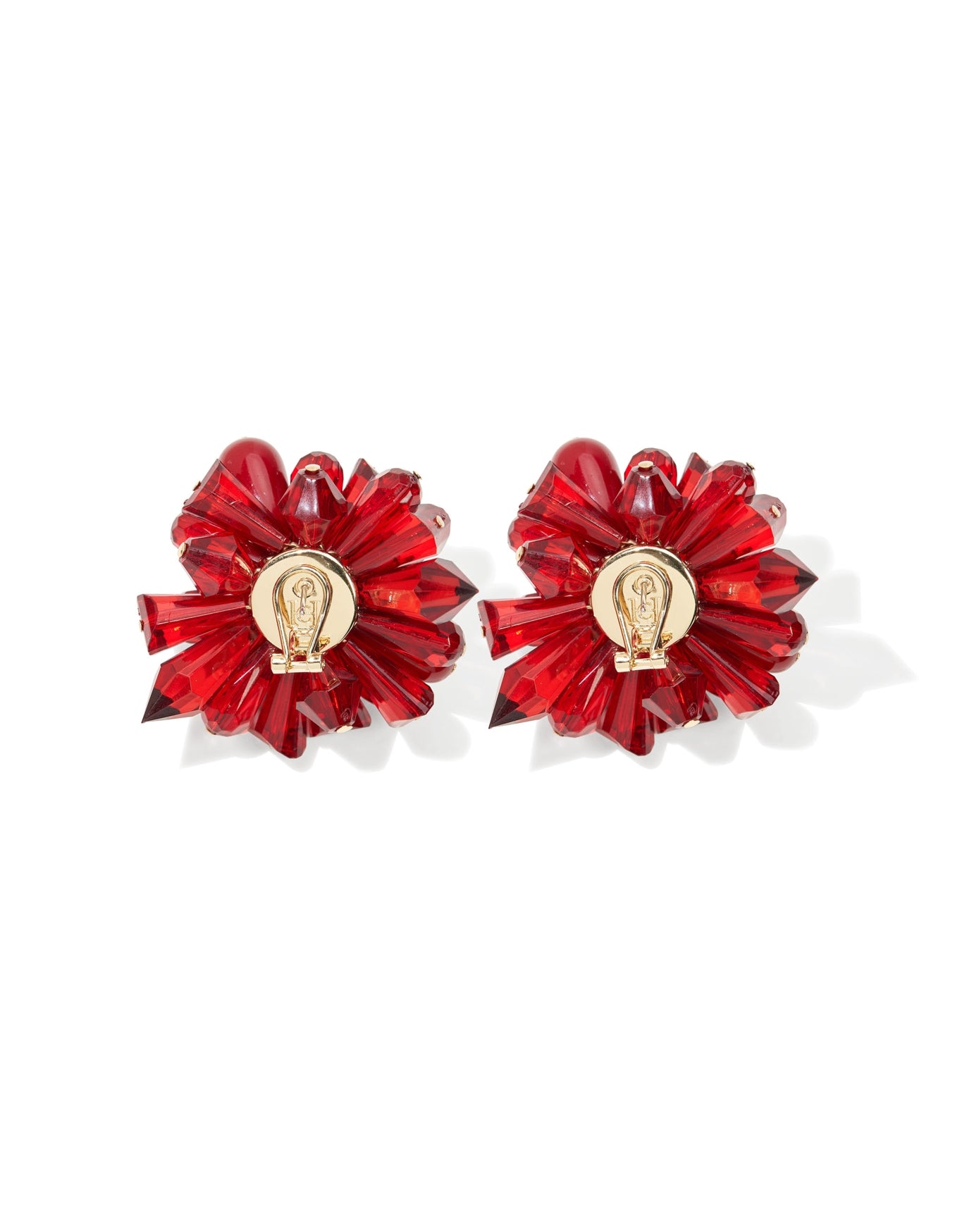 Crystal Cluster Earrings | Garnet