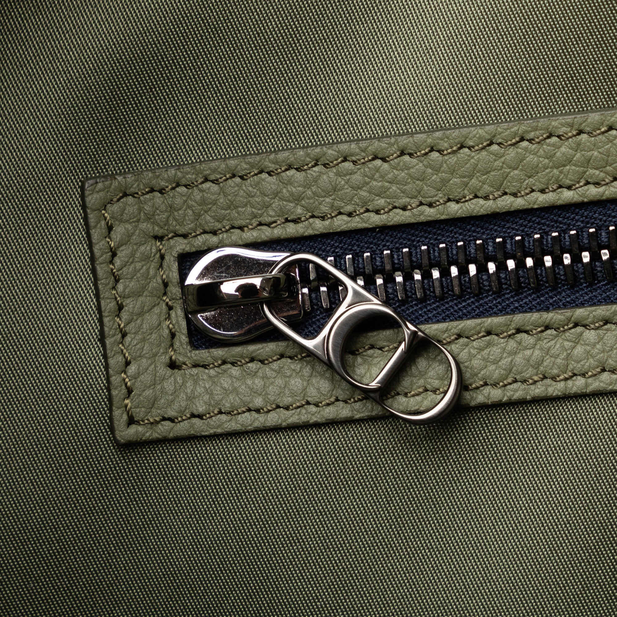 Dior | Pre-Owned x Sacai Saddle Tote | Green/Dark Green