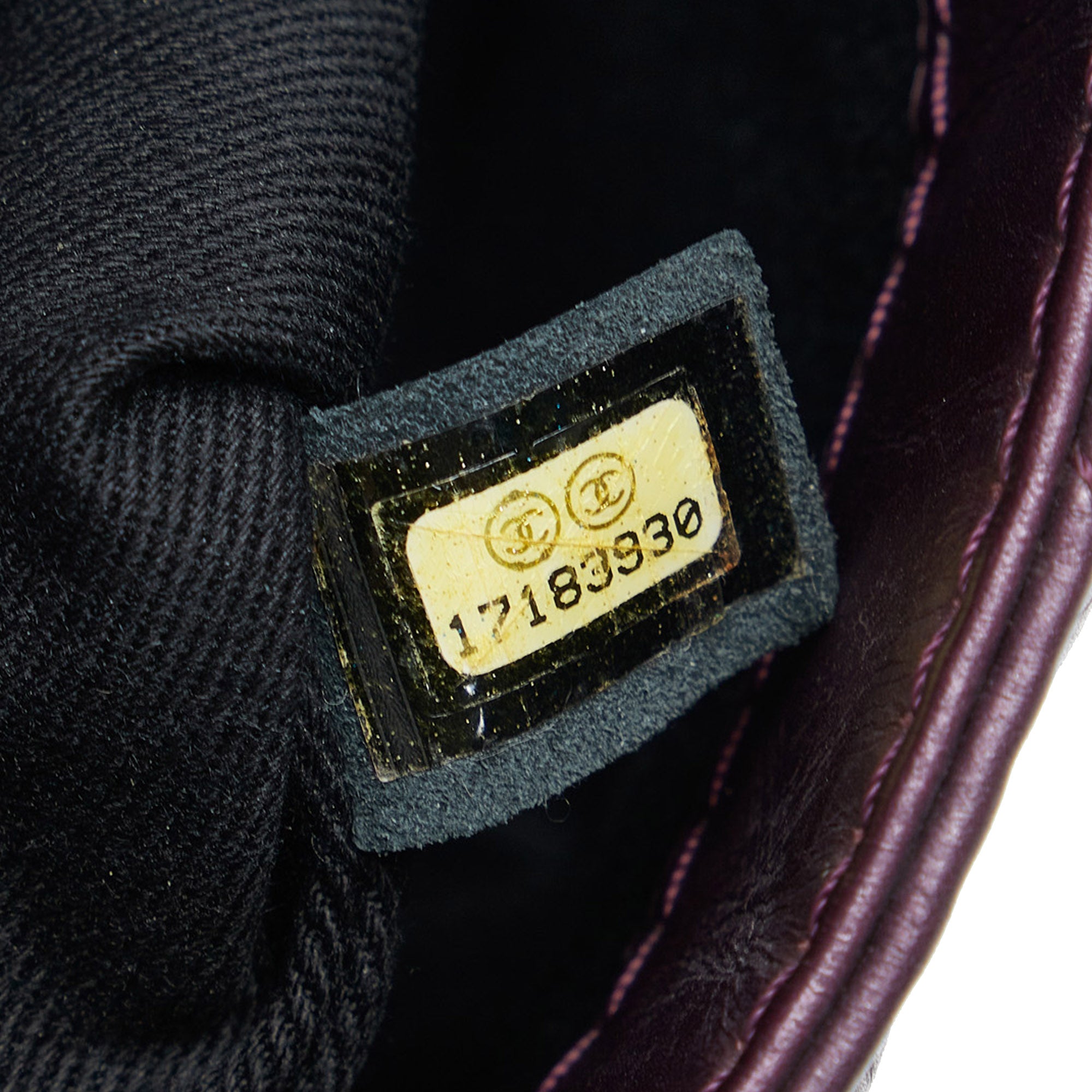 Chanel | Pre-Owned Glazed Matelasse Portobello Flap Bag | Purple