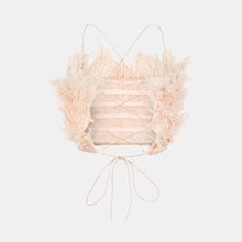 OW Collection Feather Top | Light Beige