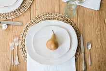 Exposed Edge Organic Dinner Plate | White | Large