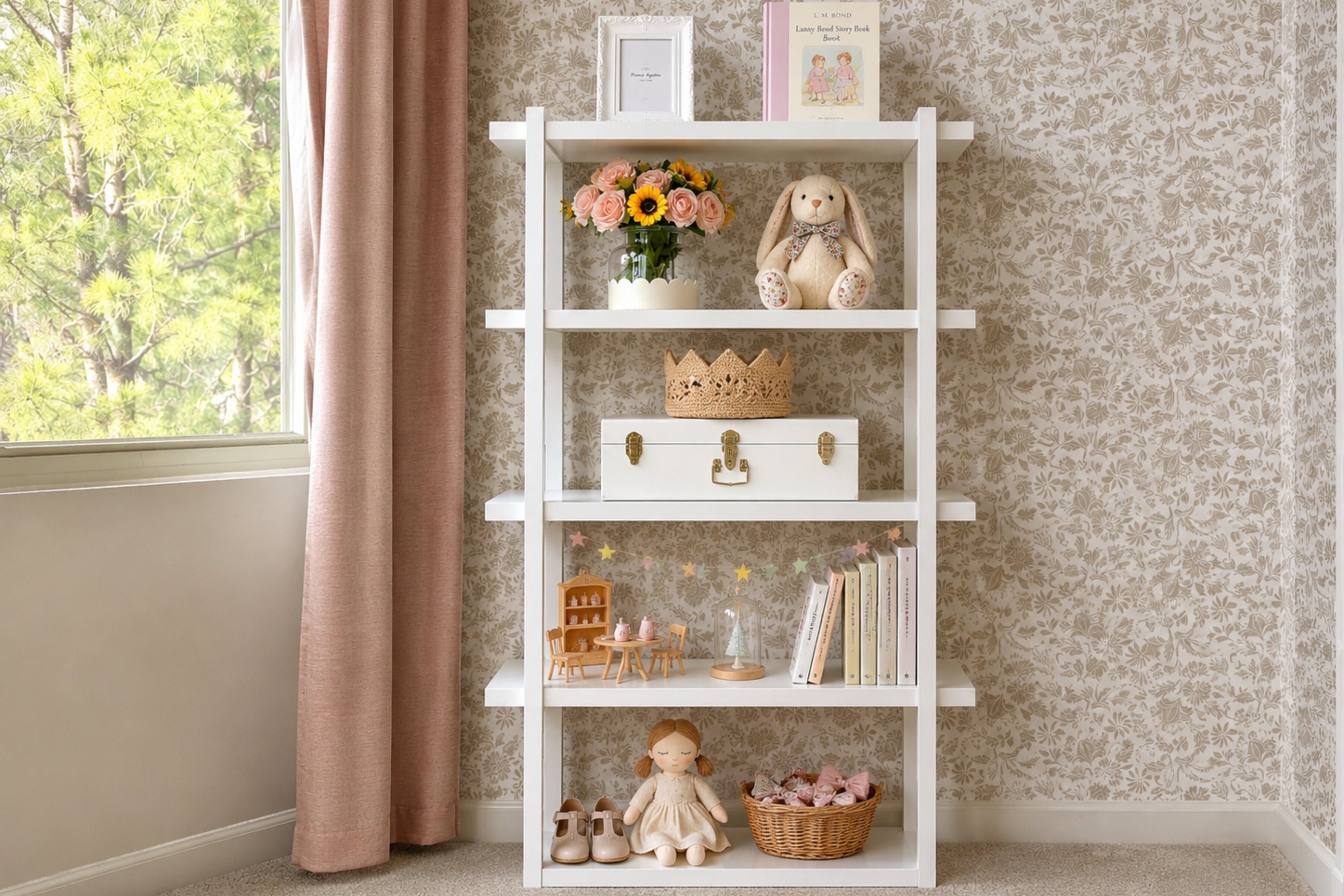 Pantry Shelf Unit | White with White