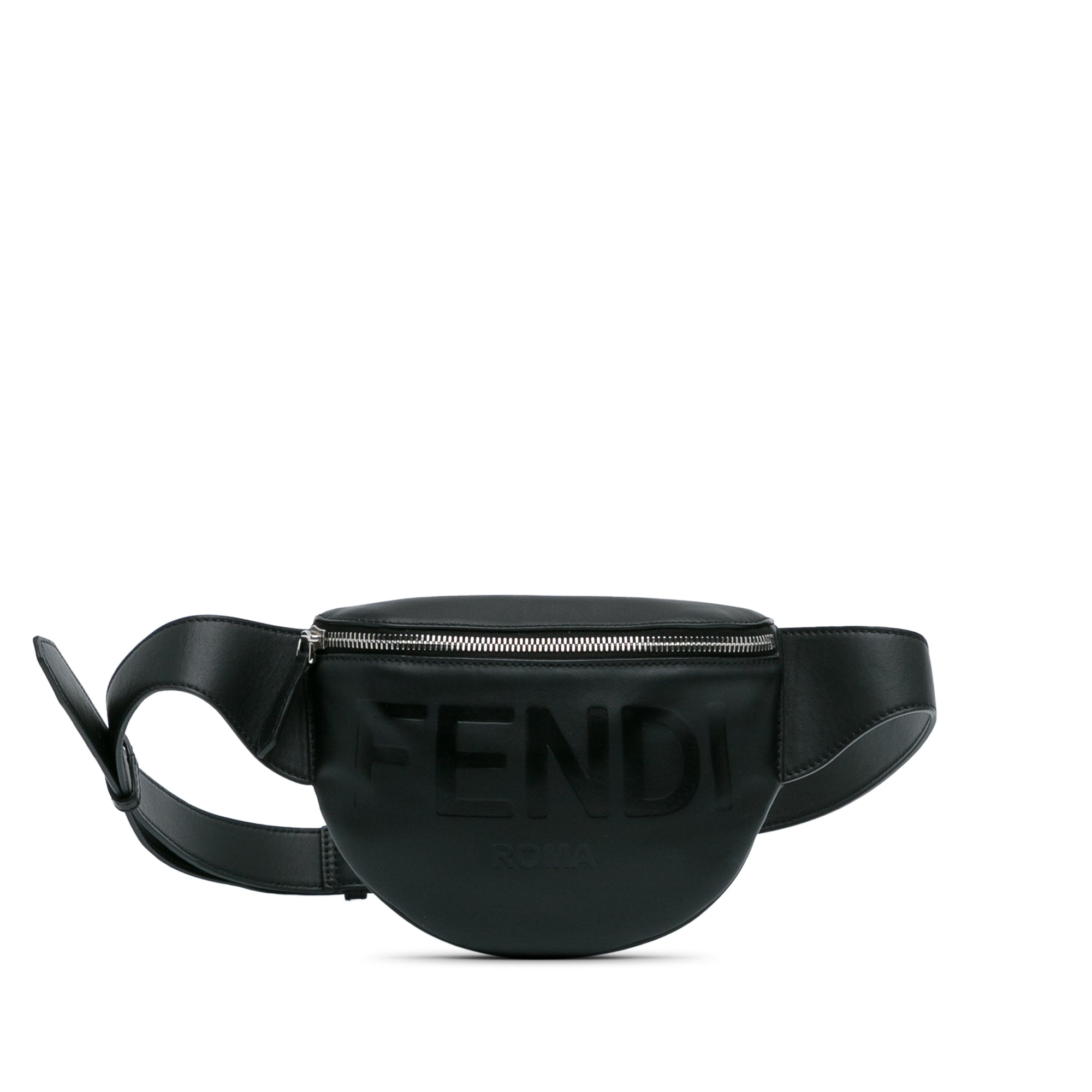 Fendi | Pre-Owned Fendi Logo Belt Bag | Black