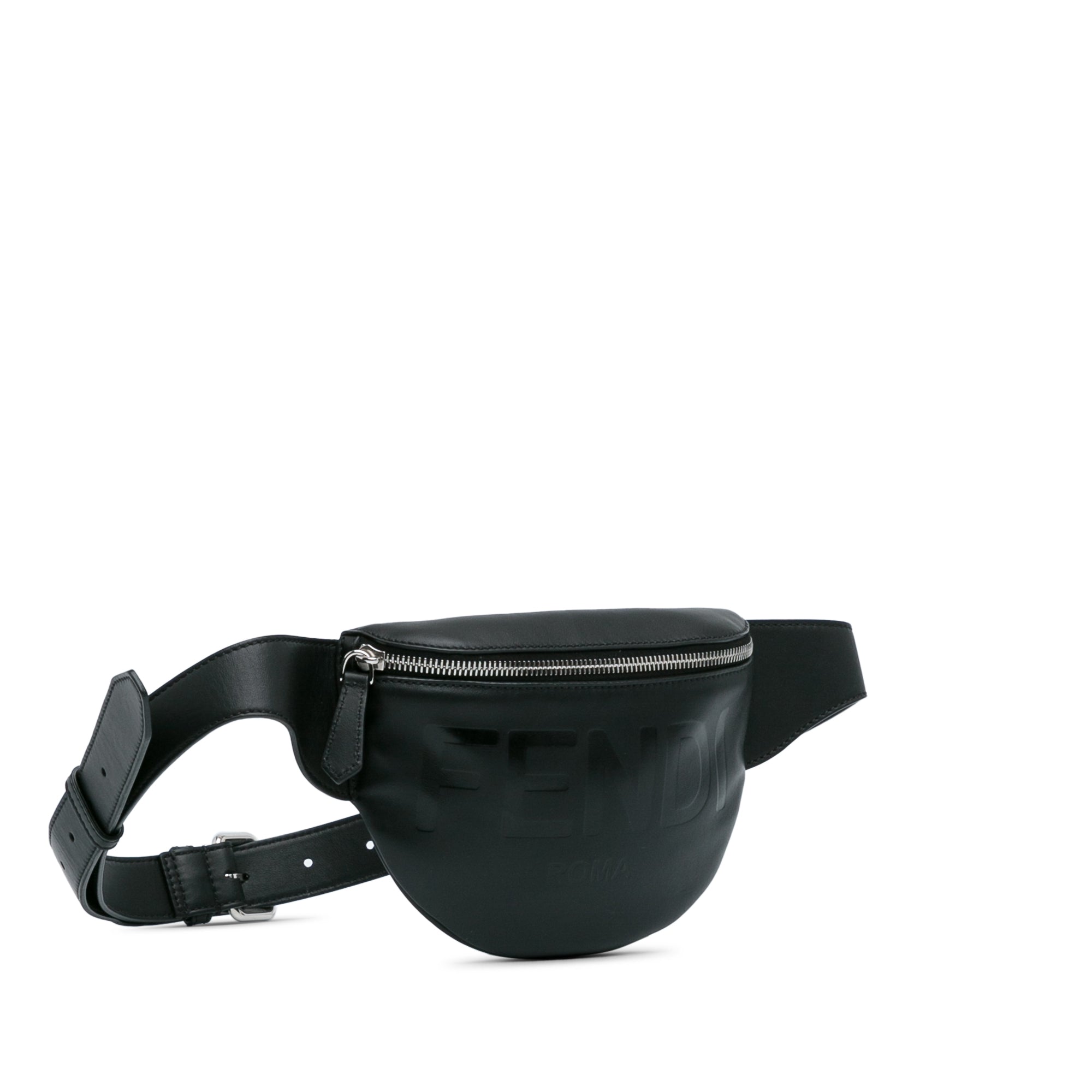 Fendi | Pre-Owned Fendi Logo Belt Bag | Black