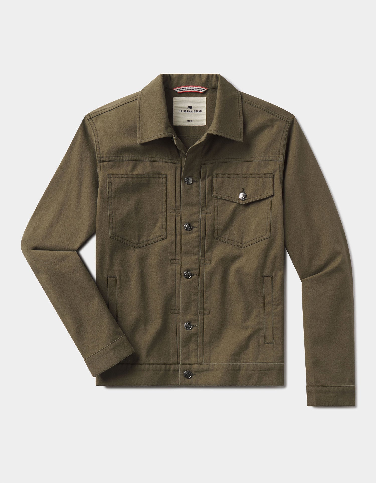 Men | James Canvas Trucker | Dark Moss