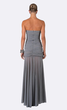 Gailey Dress | Metallic Gray