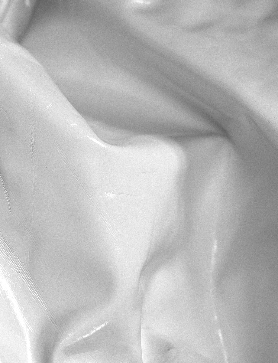 Faux Patent Leather Legging::White::Detail