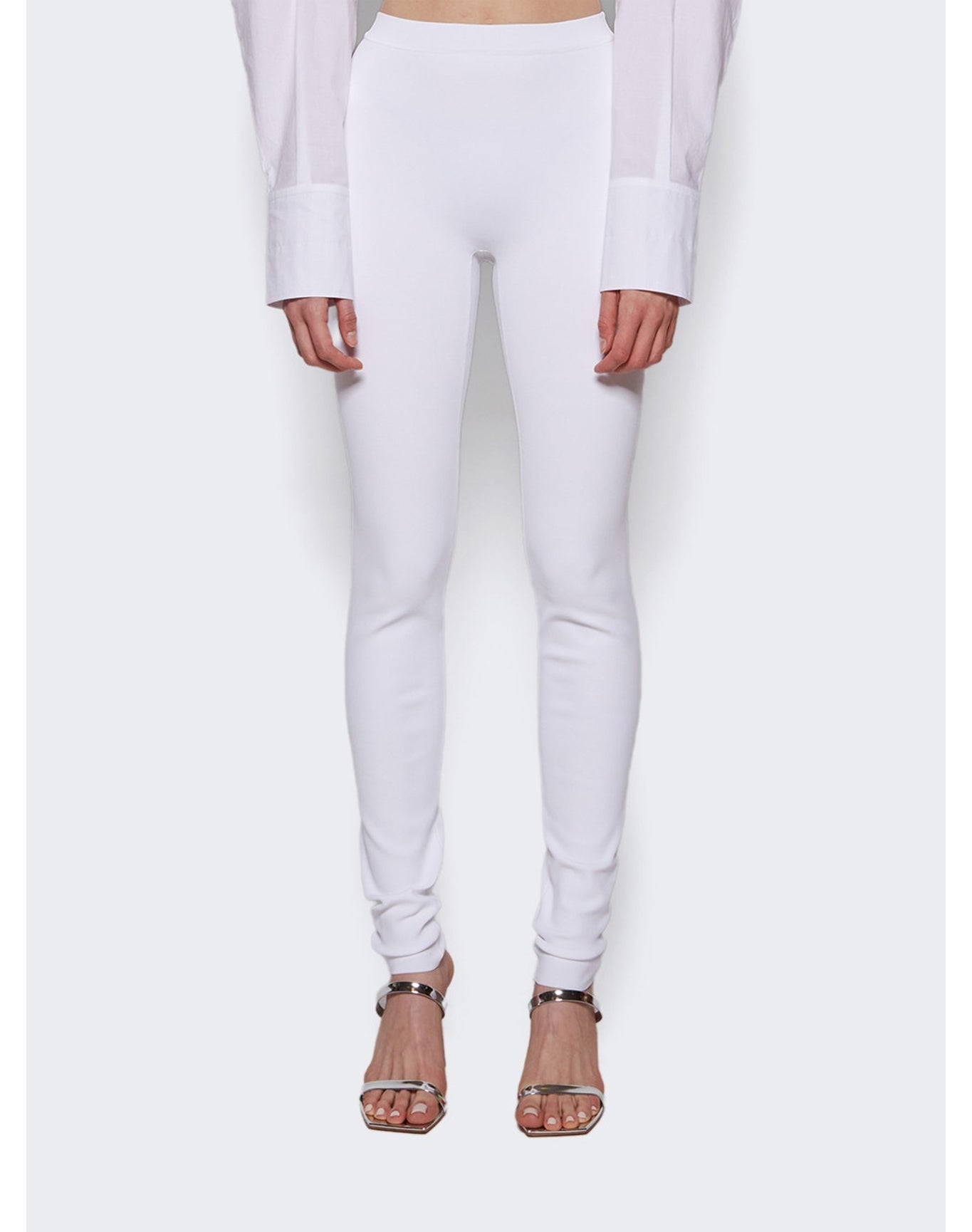 Ferragamo | Women | Compact Stretch Legging | Optic White