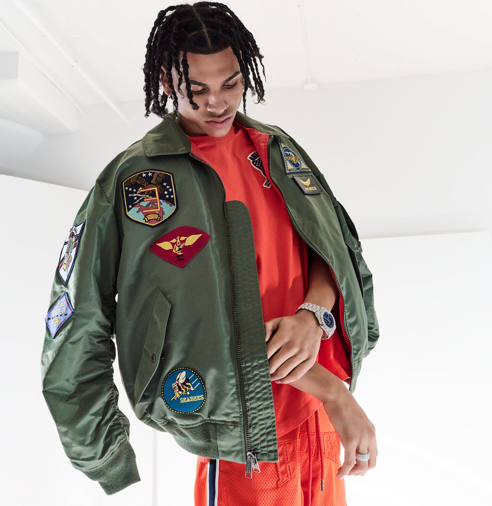 Cwu Satin Flight Jacket | Flight Green