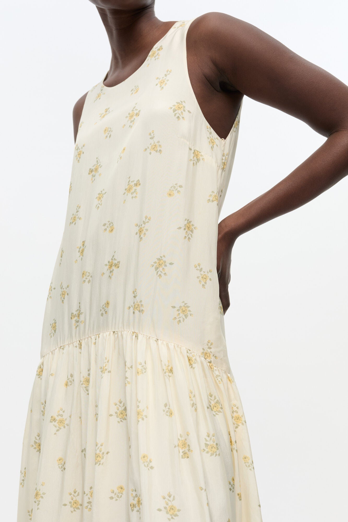 Floral Dress | Antique White