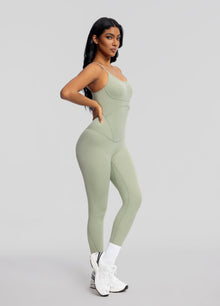Contrology Crossback Bodysuit | Sage Green