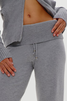 Dawson Knit Fold Over Pants - Cloud Cover