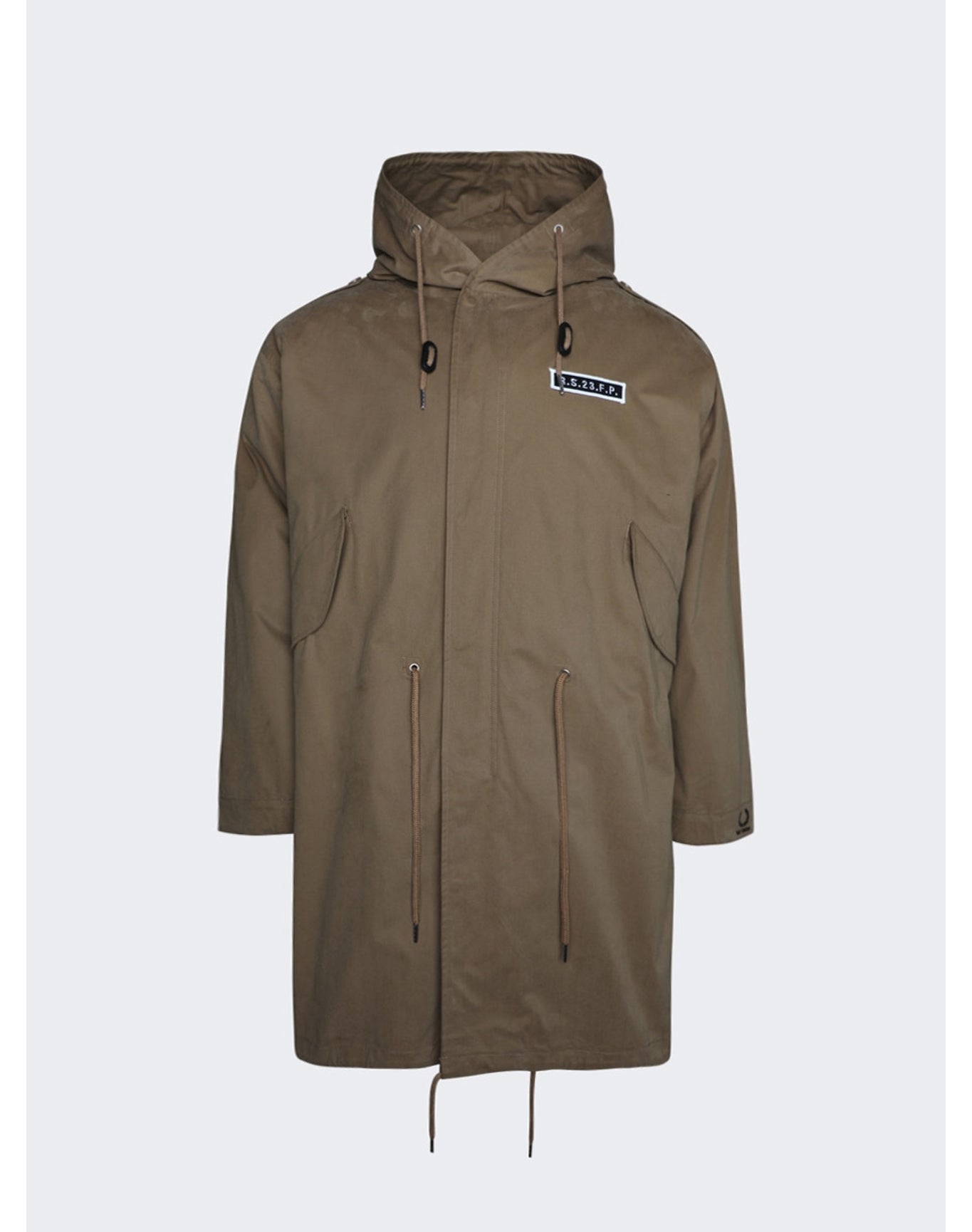 Fred Perry x Raf Simons | Men | Printed Parka | Almond