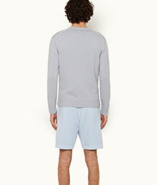 Frederick Tailored Fit Organic Cotton Sweat Shorts | Ice Blue