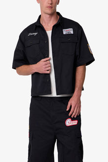 Front Pocket Work Shirt | Black