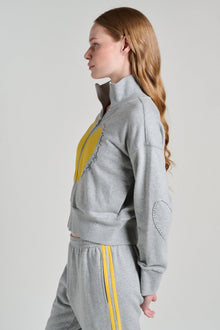 Kerri Rosenthal | Full Zip Soul Brigade Sweatshirt | Heather Gray