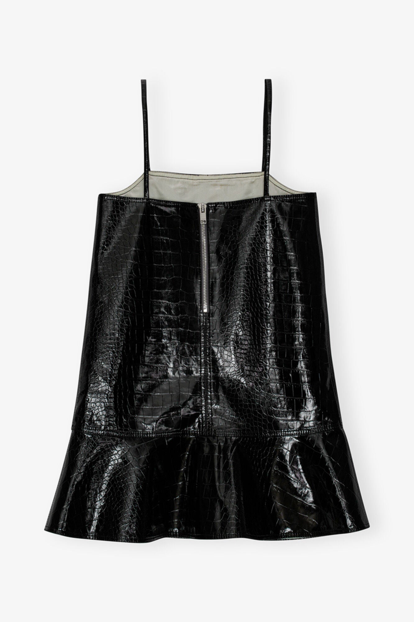 Future Coated Mini Dress | Black
