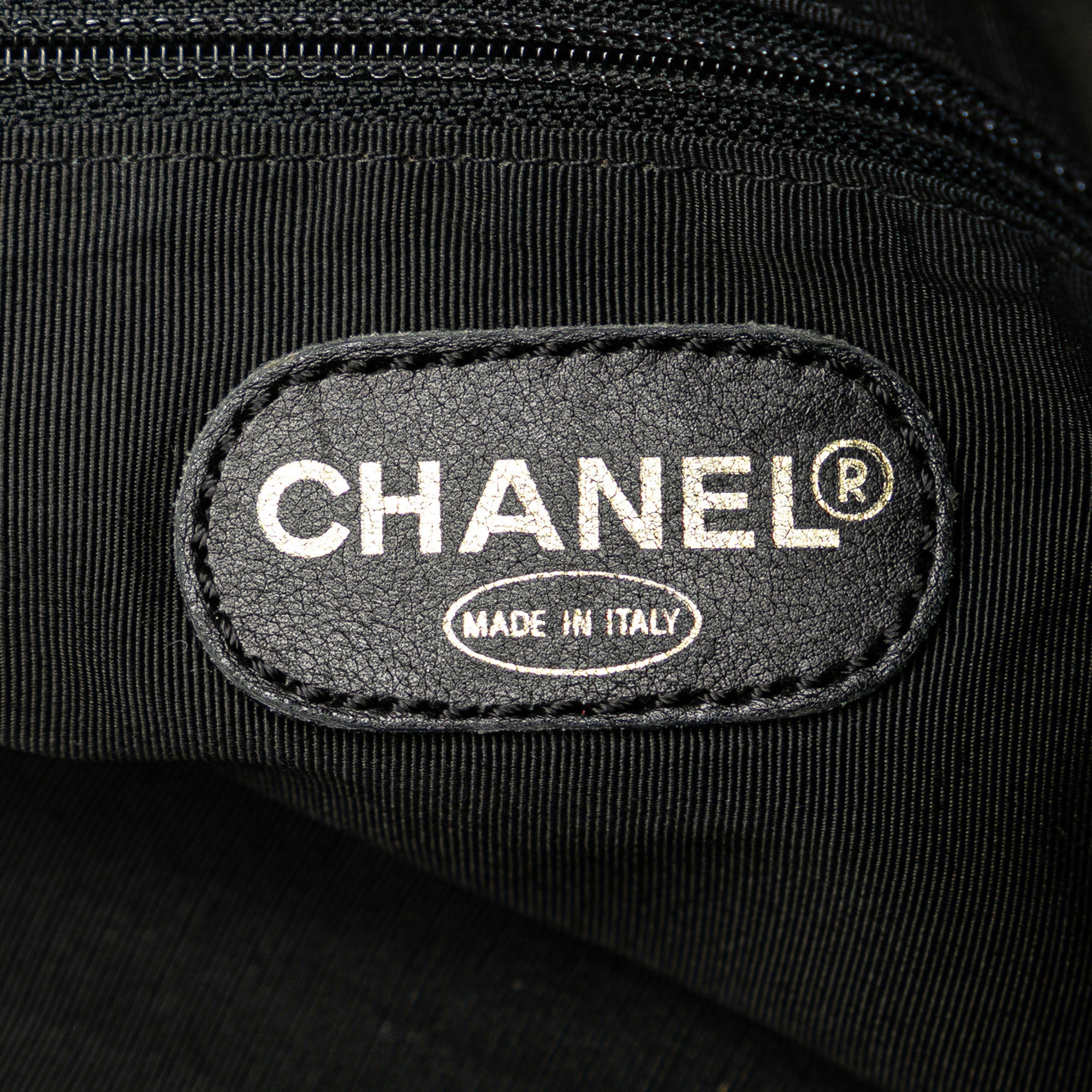 Chanel | Pre-Owned Embossed Lambskin CC Tote | Black