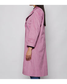 GCDS | Women | Man Fit Long Coat Lavender | Pink