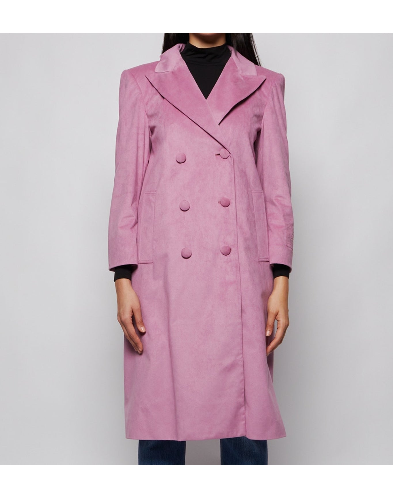 GCDS | Women | Man Fit Long Coat Lavender | Pink