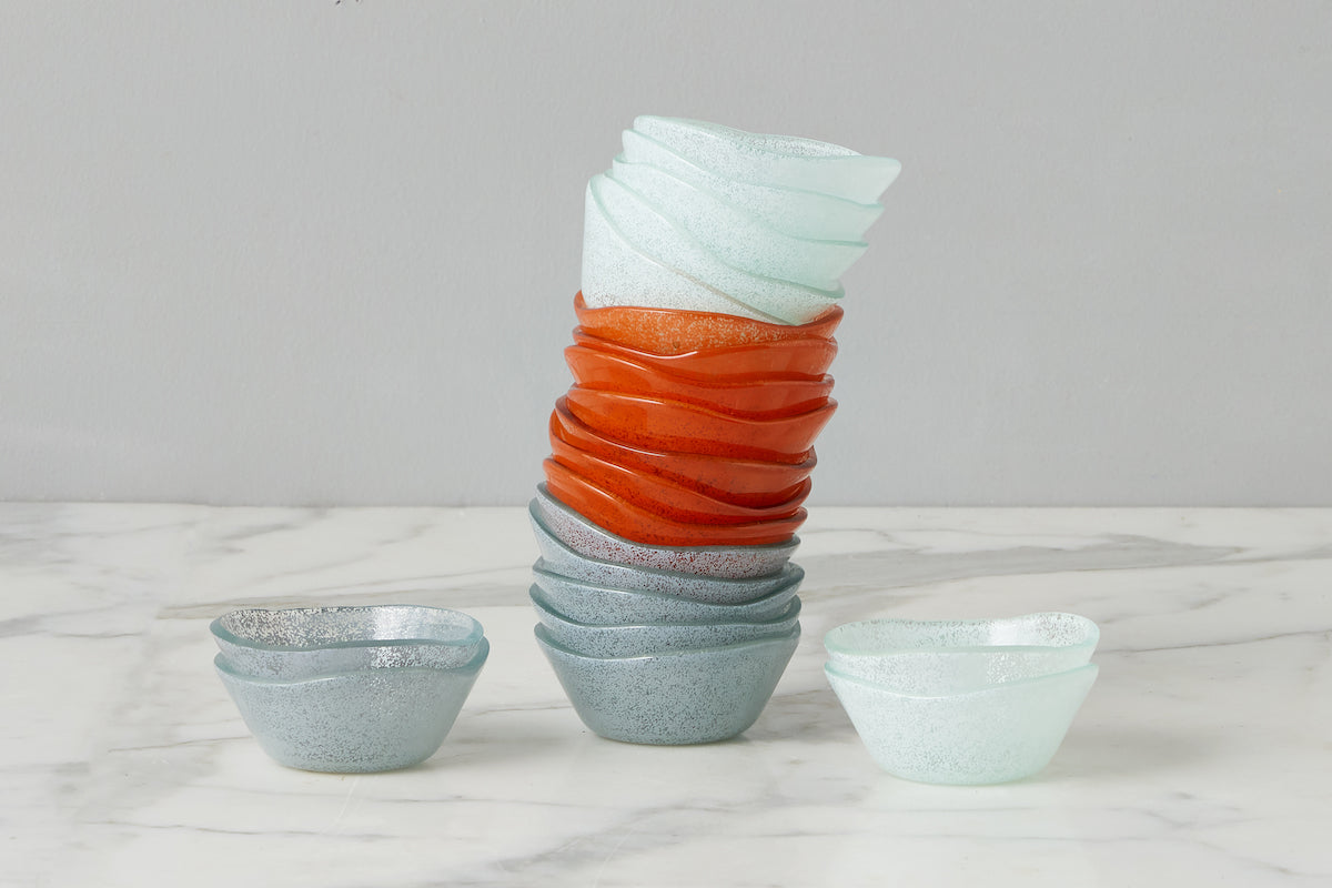 Glass Dipping Bowls | Grey | Set of 4