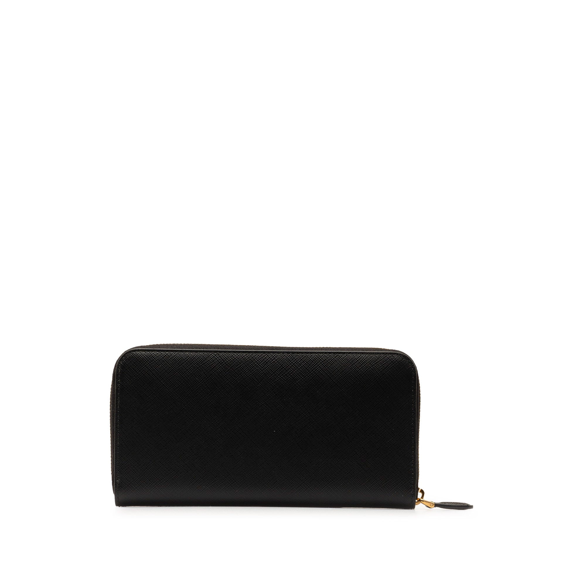 Prada | Pre-Owned x Universal Studios Saffiano Frakenstien Heart Long Wallet | Black