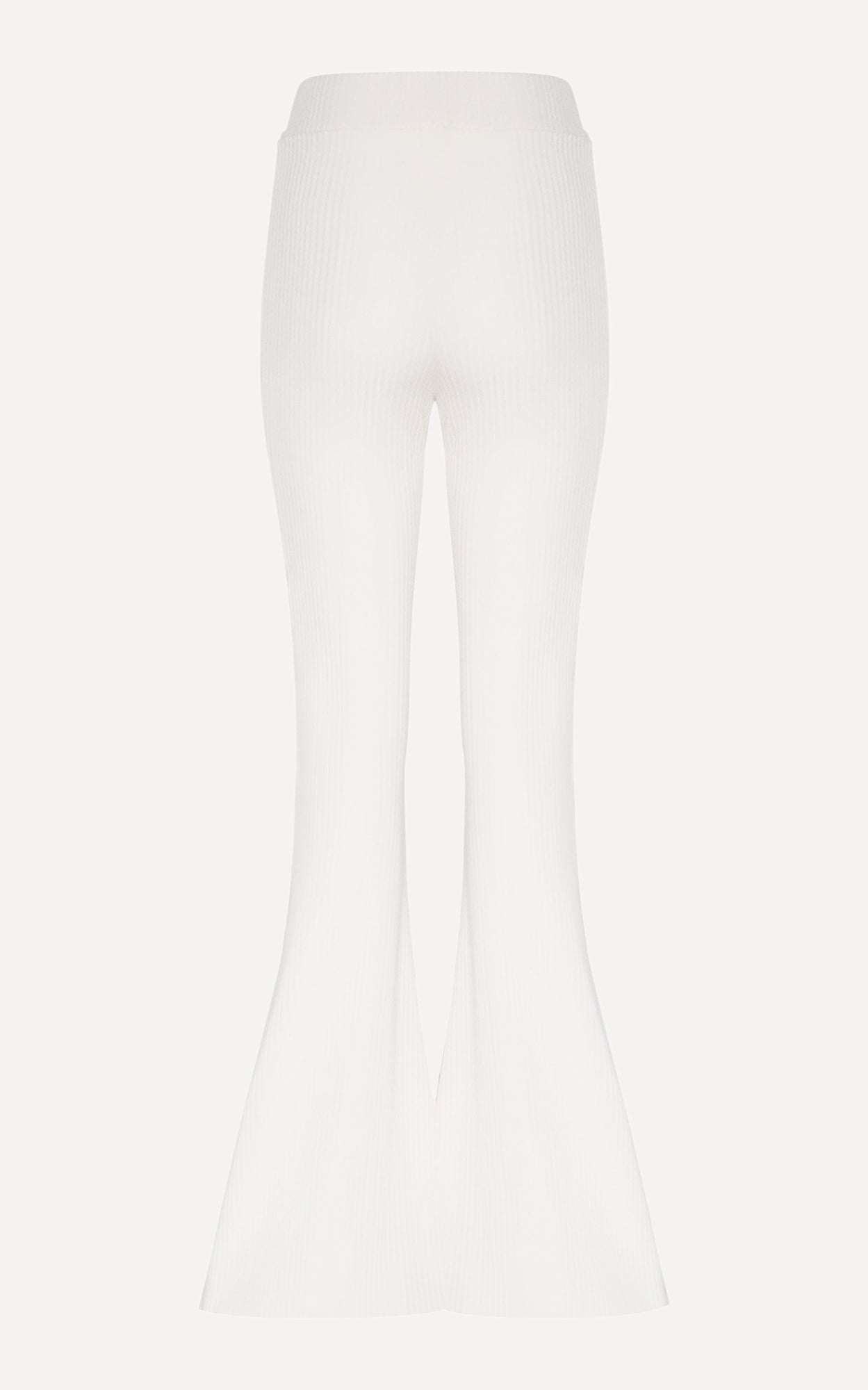 Giza Rib Flare Pant | Ivory