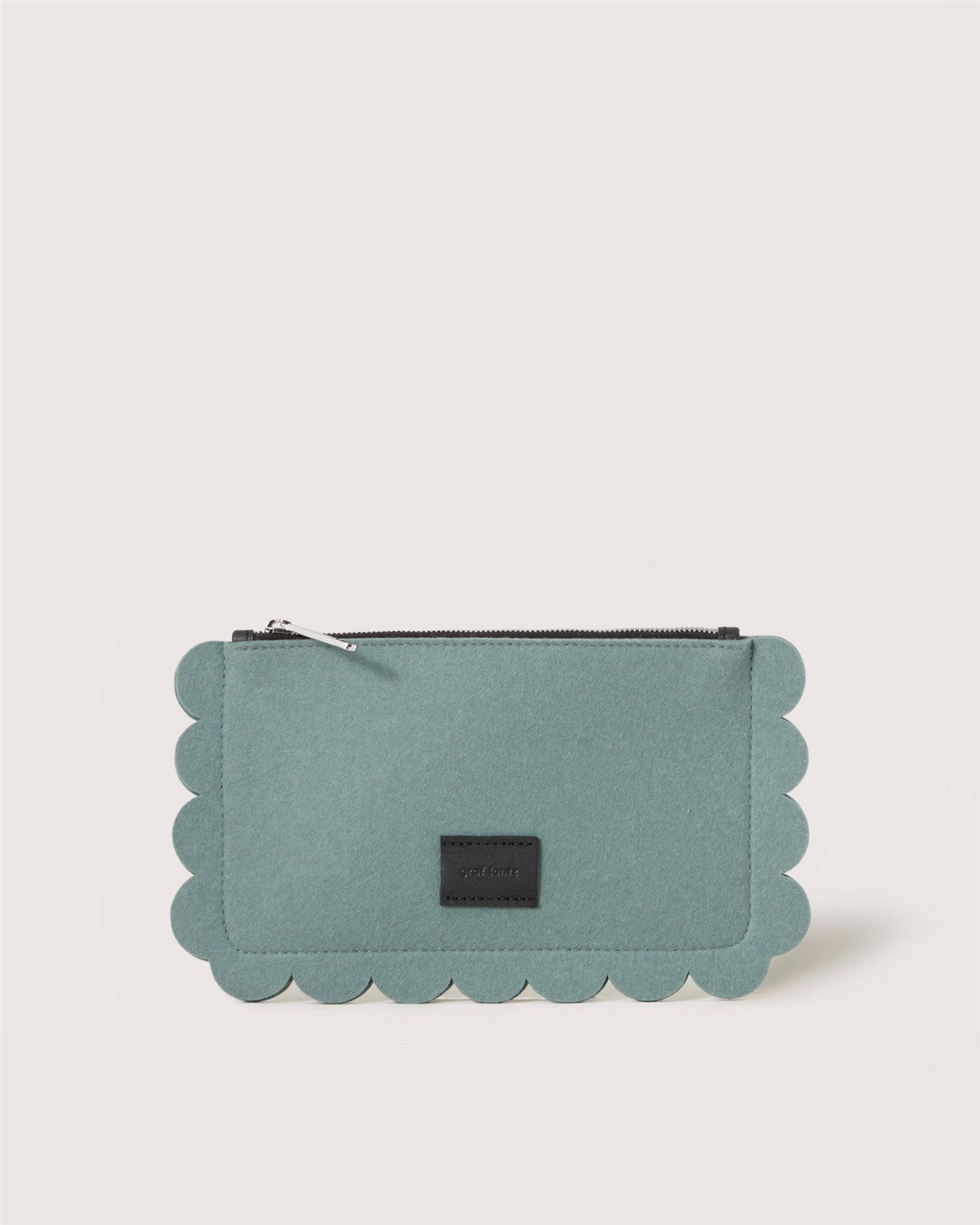 Deco Edge Merino Wool Pouch | Spruce