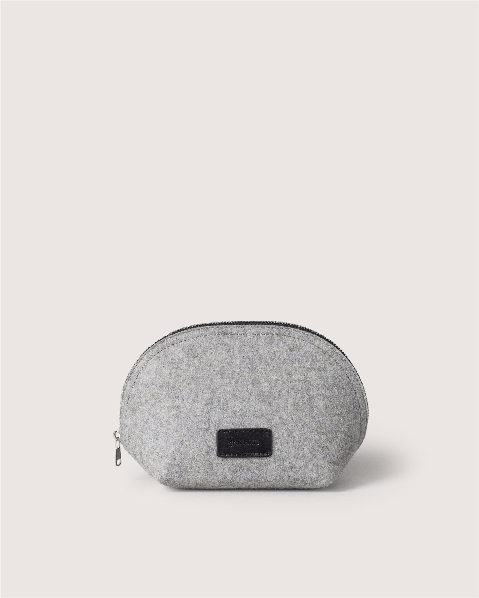 Pochi Merino Wool Medium Pouch | Granite