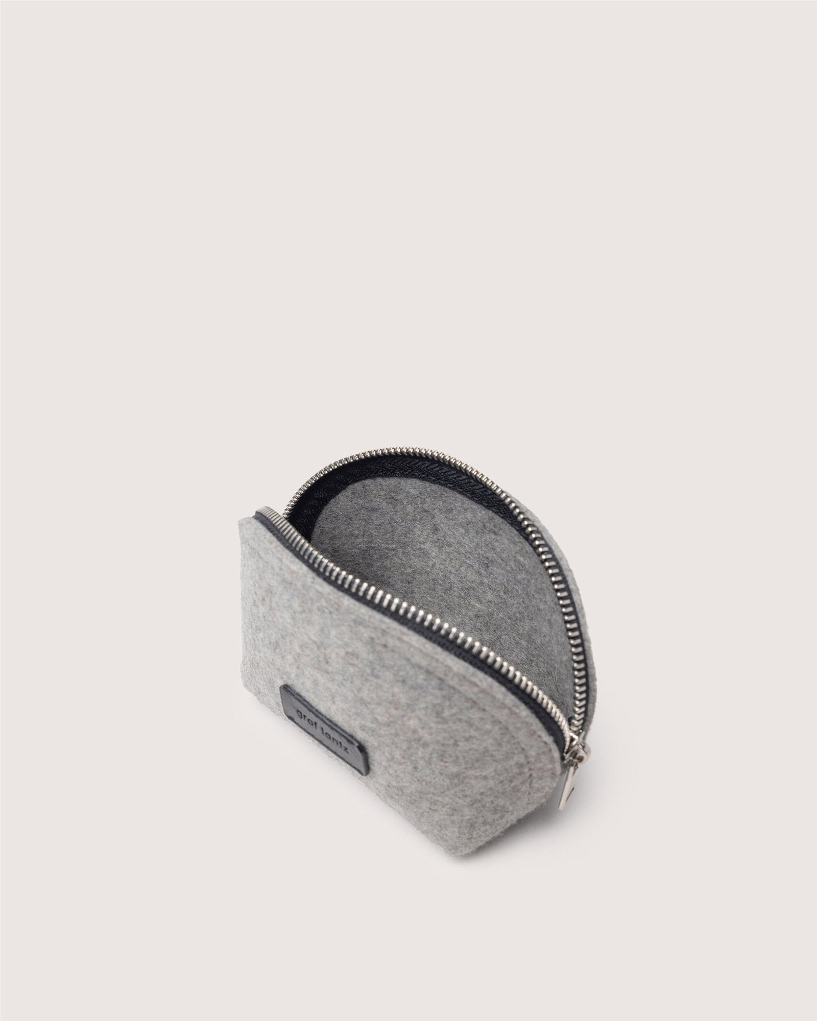 Pochi Merino Wool Small Pouch | Granite