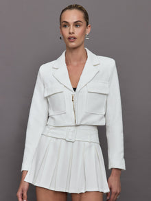 Goldie BYRD | Boucle Cropped Blazer | Cream