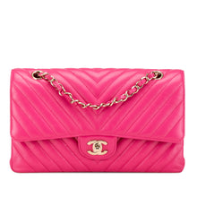 Chanel | Pre-Owned Medium Classic Chevron Lambskin Double Flap - IV | Pink/Blush