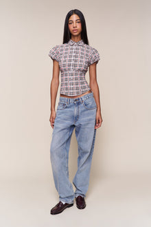Womens | Liana Plaid Top | Bear Plaid