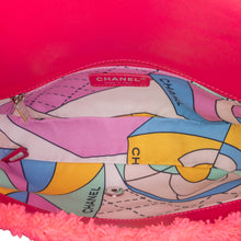 Chanel | Pre-Owned Medium Quilted Terry Cloth Coco Beach Flap | Pink/Hot Pink