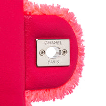 Chanel | Pre-Owned Medium Quilted Terry Cloth Coco Beach Flap | Pink/Hot Pink