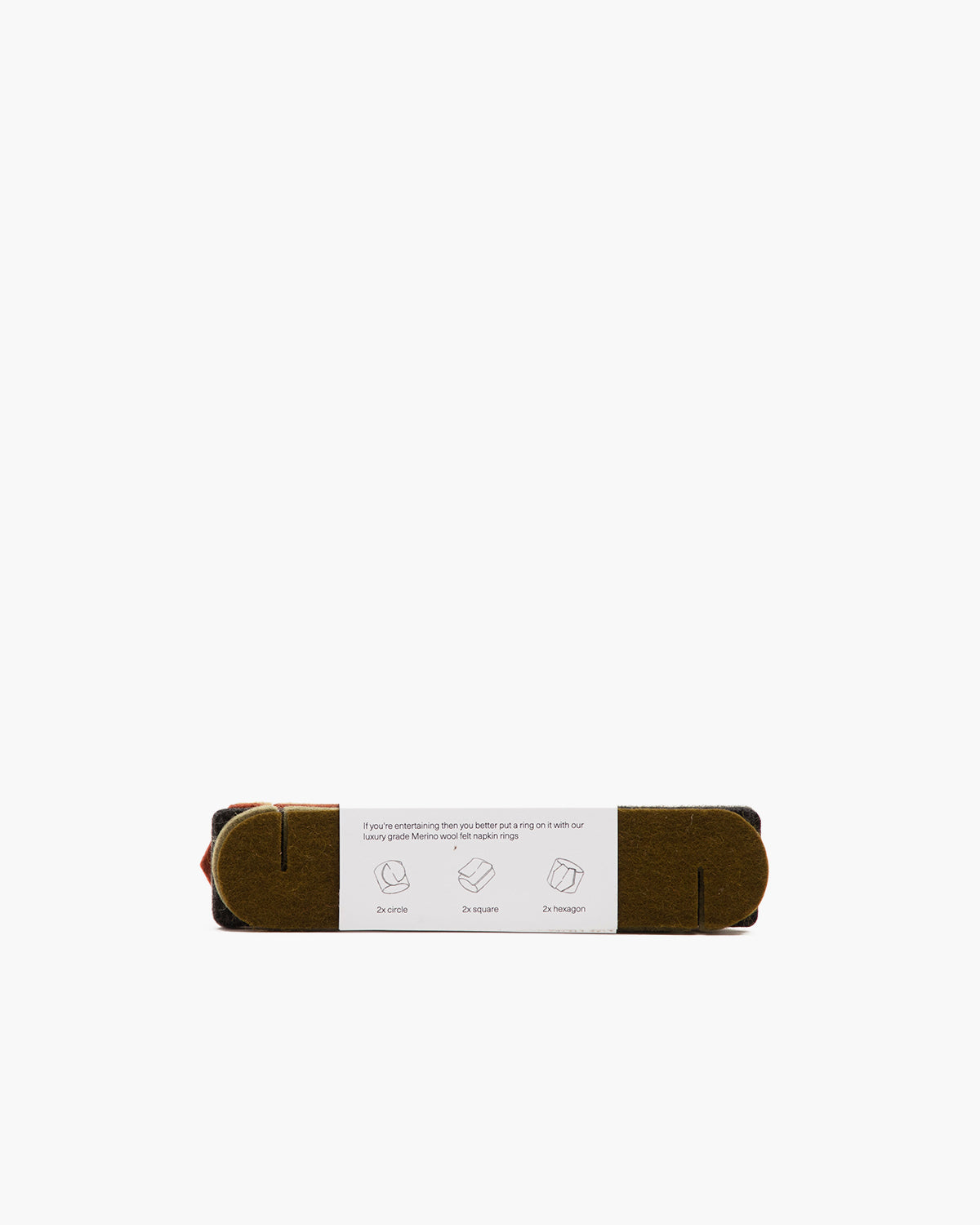 Maki Merino Wool Napkin Rings - 6 Pack | Ikebana
