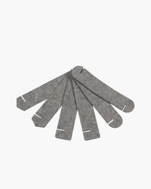 Maki Merino Wool Napkin Rings - 6 Pack | Granite