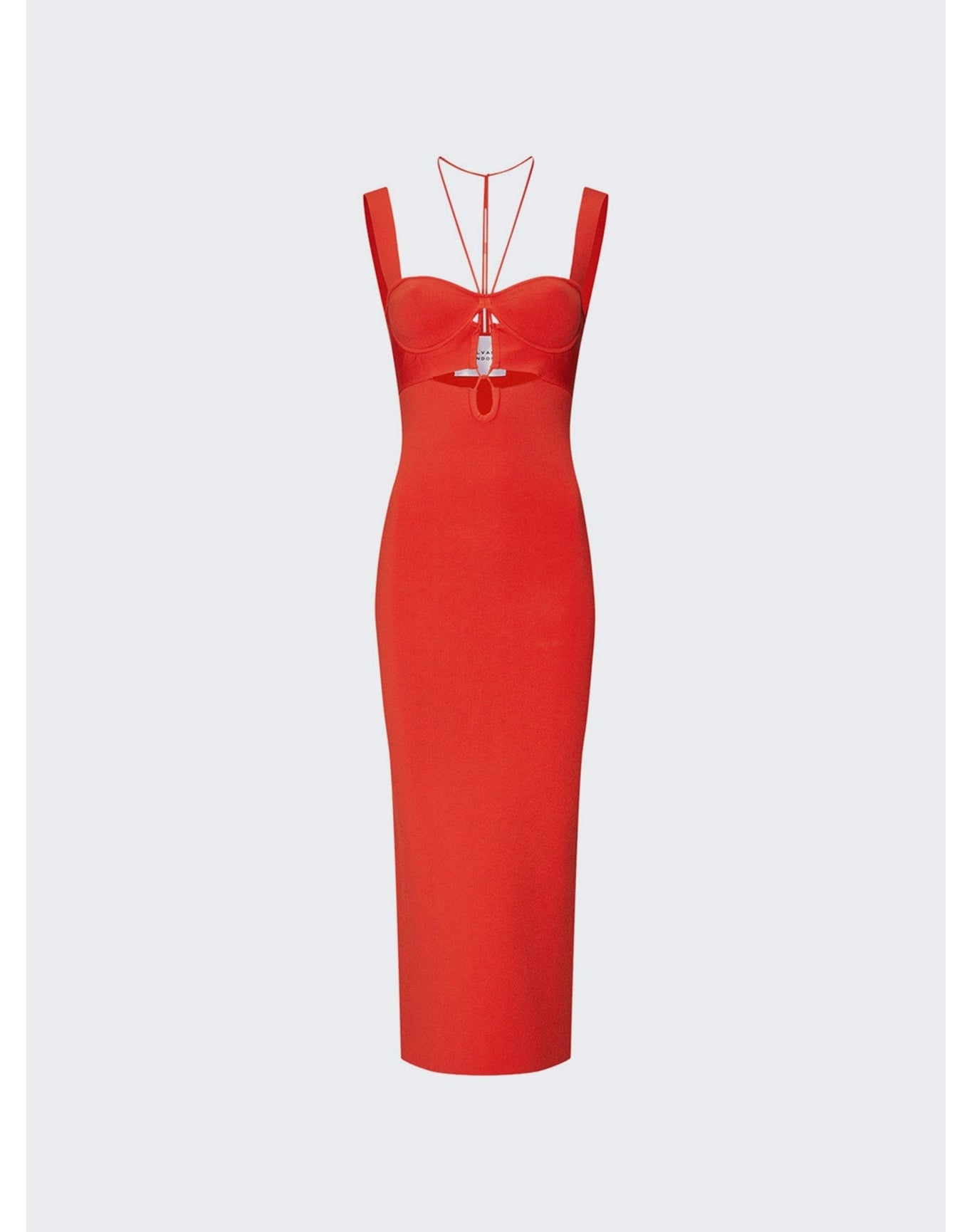 Galvan | Women | Kali Dress | Coral Orange