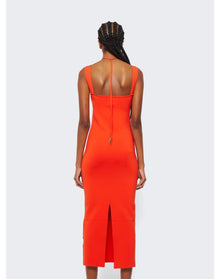 Galvan | Women | Kali Dress | Coral Orange