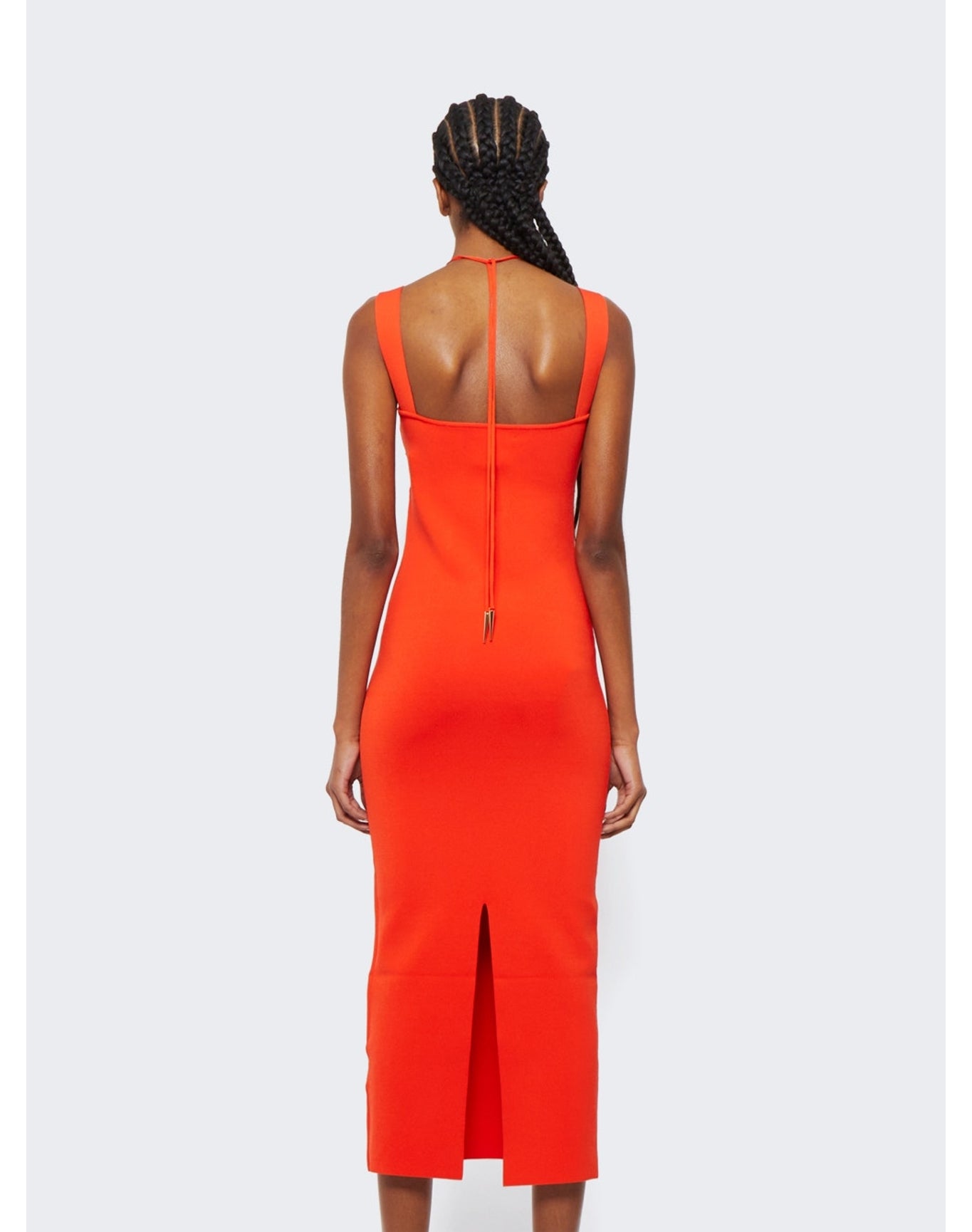 Galvan | Women | Kali Dress | Coral Orange