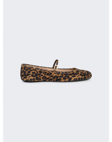 Gianvito Rossi | Women | Carla Camoscio Flat | Almond Leopard Print