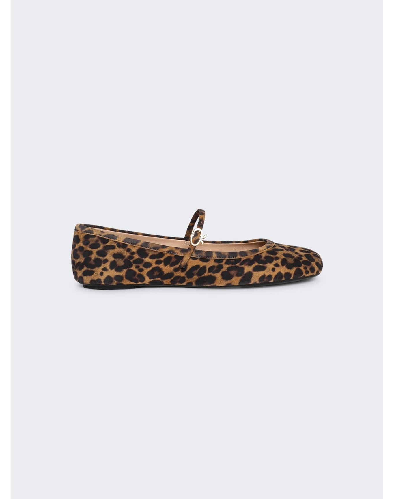Gianvito Rossi | Women | Carla Camoscio Flat | Almond Leopard Print