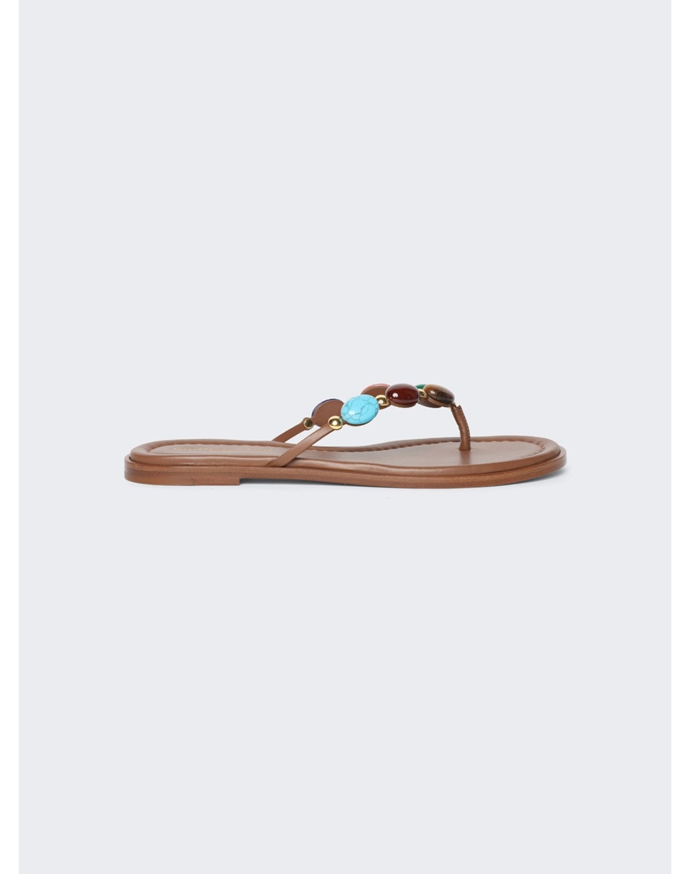 Gianvito Rossi | Women | Embellished Stone Sandal | Texas x Cuoio