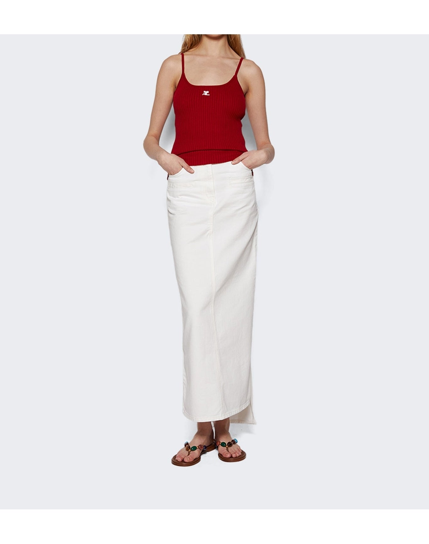 Gianvito Rossi | Women | Embellished Stone Sandal | Texas x Cuoio
