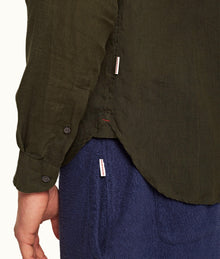 Giles Tailored Fit Classic Collar Shirt | Palm