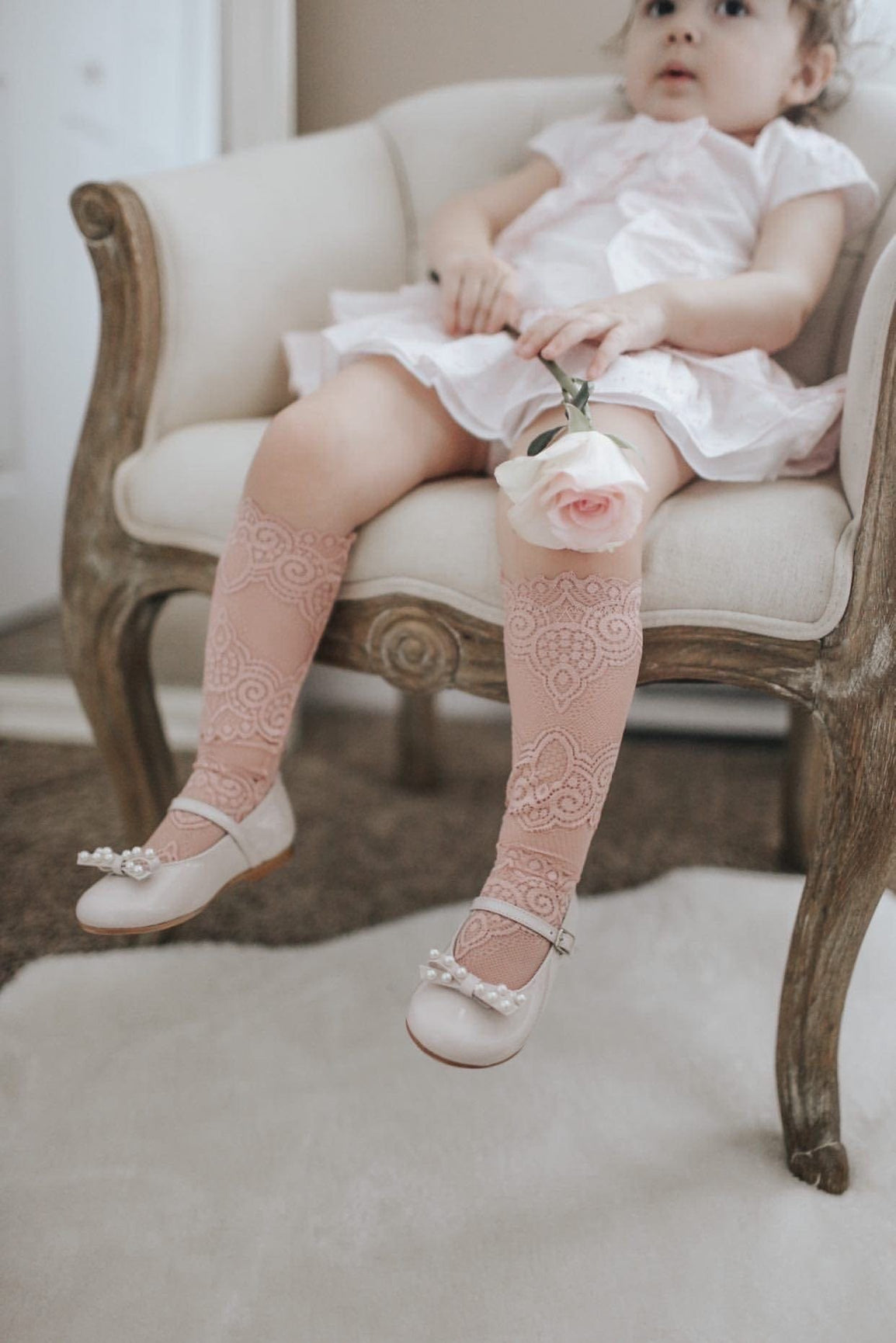 Girl | Alice Lace Socks | Pink